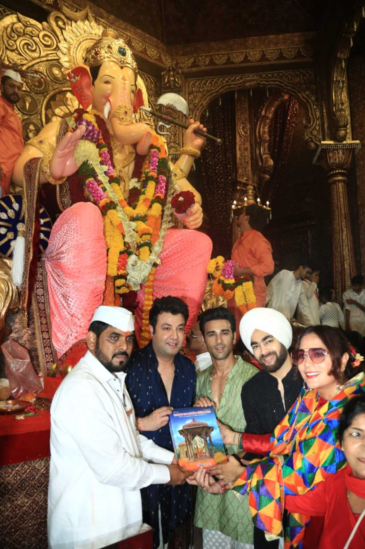 The actors sought blessings for their film, Fukrey 3